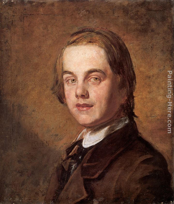 Self-Portrait painting - William Holman Hunt Self-Portrait art painting